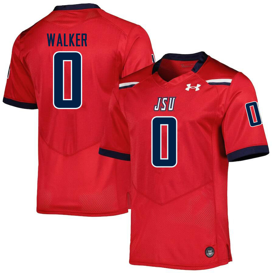 Men-Youth #0 Allen Walker Jackson State Tigers 2023 College Football Jerseys Stitched Sale-Red